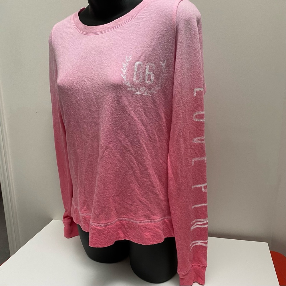 VS PINK Ombre Pink Tie Dye Sweatshirt